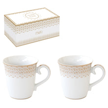 Charger l'image dans la galerie, Coffret 2 mugs en porcelaine Festive - Easy Life