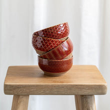 Charger l'image dans la galerie, Coffret de 4 coupelles Jaspe 12 cm Rouge - Table Passion