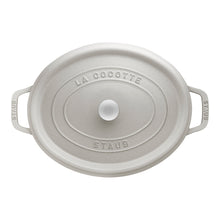 Charger l'image dans la galerie, Cocotte 29 cm, ovale, fonte, Truffe blanche - Staub