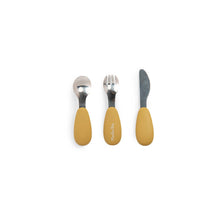 Charger l'image dans la galerie, Set couverts silicone Trois petits lapins - Moulin Roty
