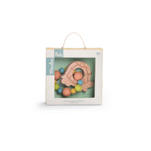 Charger l'image dans la galerie, Hochet anneau de dentition bois et silicone tortue Les Trois petits lapins - Moulin Roty