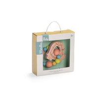 Charger l'image dans la galerie, Hochet anneau de dentition bois et silicone tortue Les Trois petits lapins - Moulin Roty