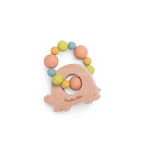 Charger l'image dans la galerie, Hochet anneau de dentition bois et silicone tortue Les Trois petits lapins - Moulin Roty