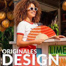 Charger l'image dans la galerie, Détail éventail symétrique rouge Fisura