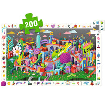 Charger l'image dans la galerie, Puzzle d'observation Crazy Town 200 pièces - Djeco