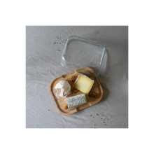 Charger l'image dans la galerie, Boîte à fromage compacte en verre et bambou Pebbly