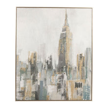 Charger l'image dans la galerie, Cadre déco city gris-bleu et doré 80 *100 cm - Côté Table