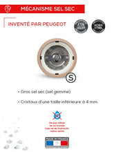 Charger l'image dans la galerie, Paris u'Select Moulin à sel manuel en bois chocolat 15 cm - Peugeot