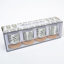 Charger l'image dans la galerie, Matcha coffret de 4 tasses avec soucoupes. bois - Home Edelweiss