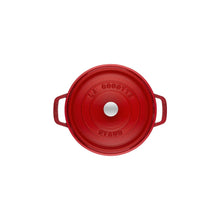 Charger l'image dans la galerie, Cocotte 22 cm ronde, cerise, fonte - Staub