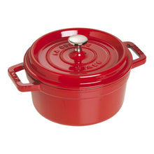 Charger l'image dans la galerie, Cocotte 22 cm ronde, cerise, fonte - Staub