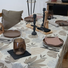 Charger l'image dans la galerie, Nappe plastifiée Borneo Natural 250 x 150 cm - Sud Etoffe