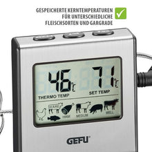 Charger l'image dans la galerie, Thermomètre numérique à four avec minuteur Tempere - Gefu