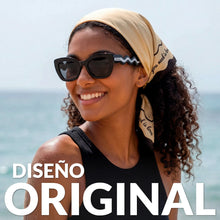 Charger l'image dans la galerie, Bandana beige et noir All You Need Is Love Fisura