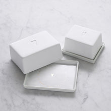 Charger l'image dans la galerie, Beurrier en porcelaine Coeur - Räder