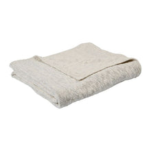 Charger l'image dans la galerie, Plaid ombelio naturel et argent 150*125 cm coton et lurex - Côté Table