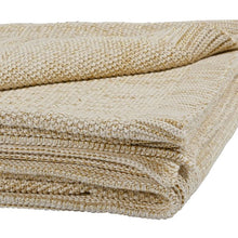 Charger l'image dans la galerie, Plaid ombelio naturel et doré 150*125 cm coton et lurex - Côté Table