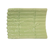 Charger l'image dans la galerie, Plat asperge vert faïence  20 * 14,5 *H4 cm - Côté Table