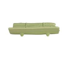 Charger l'image dans la galerie, Plat asperge vert faïence  20 * 14,5 *H4 cm - Côté Table