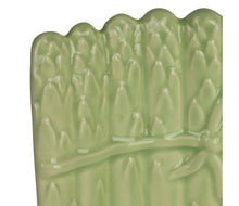 Charger l'image dans la galerie, Plat asperge vert faïence  20 * 14,5 *H4 cm - Côté Table