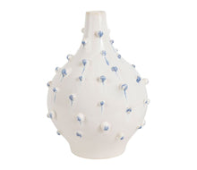 Charger l'image dans la galerie, Vase Dame-Jeanne Delicio blanc et bleu D 21,5*H25 cm - Côté Table