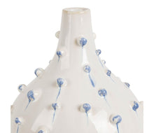 Charger l'image dans la galerie, Vase Dame-Jeanne Delicio blanc et bleu D 21,5*H25 cm - Côté Table