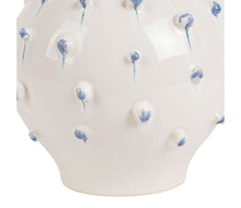 Charger l'image dans la galerie, Vase Dame-Jeanne Delicio blanc et bleu D 21,5*H25 cm - Côté Table