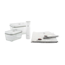 Charger l'image dans la galerie, Set complet sous vide 7 pièces verre pompe + 2 boites rect M/L+ 4 sacs S/M - Zwilling Fresh &amp; Save