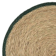 Charger l'image dans la galerie, Set de table rond boho vert foncé jonc de mer- Sema Design
