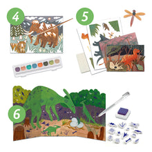 Charger l'image dans la galerie, Dino Box coffret 6 activités créatives - Djeco